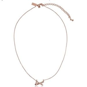 Kate Spade Tied Up Pave Bow Necklace